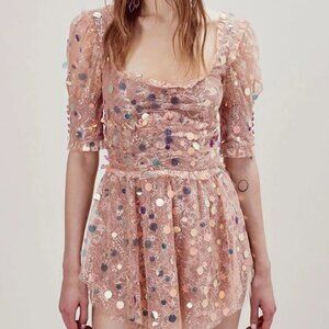 ✨ For Love & Lemons Ace Mini Dress Medium | Brand New With Tags